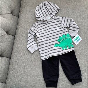 Long Sleeve Hooded Shirt & Jogger Pant Set